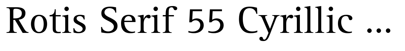 Rotis Serif 55 Cyrillic Regular
